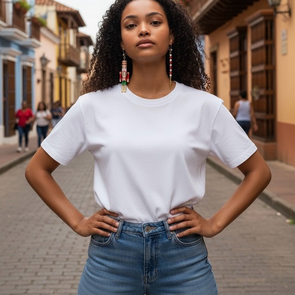 Betsey Johnson Earrings Red and Green Drop Nutcracker New - Picture 4 of 16